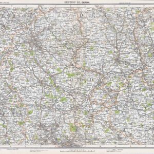 c1912 MAP Print  DERBY (BM4-16)