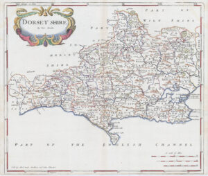 1695 1st Edition DORSETSHIRE Dorset original antique Map by Robert Morden (LM32-63)