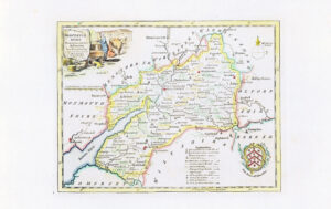 1769 GLOCESTERSHIRE Gloucestershire Drawn from best Surveys Map Kitchin (KSMb-8)