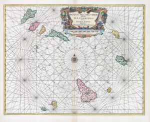 c1690 (Cape Verde Islands) Insulae de Cabo Verde Antique Map Sea Chart