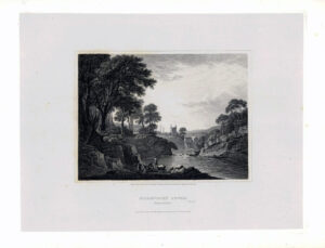 1814 SCOTLAND GILLKNOCKY TOWER Dumfriesshire Large Original Antique Print (2)