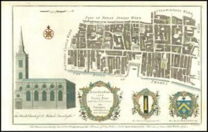1755 London QUEEN HITH Hythe VINTRY WARD Thames Queen Plan Maitland (ML2/20)