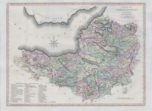 1800-10 Large Engraved Map of SOMERSETSHIRE by John Cary Original Colour (CL10)
