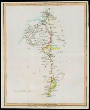 1806 Antique Road Map MIDDLESEX SURREY SUSSEX HAMPSHIRE by Laurie & Whittle (21)