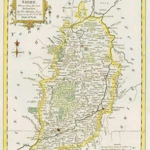 1764 Original Antique Map NOTTINGHAMSHIRE by Thomas KITCHIN Hand coloured (28)