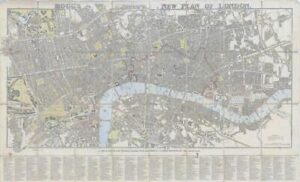 1837 MOGG'S NEW PLAN OF LONDON Folding Map by Edward Mogg (FM201)
