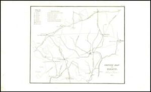 1813 Hertfordshire Large Engraved Map by Thomas Leman (HC1)