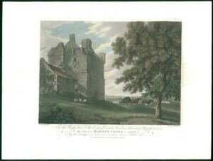 1778 Large Antique Print - NORTHUMBERLAND "MORPETH CASTLE" Viscount Howard (56)