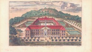 1755 Original Engraved Map London MORDEN COLLEDGE College by Stow (ST26)