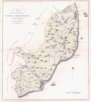 1778 HASTED KENT Map HUNDREDS CORNILO & BEWSBOROUGH Deal Dover EWELL(H4-42)