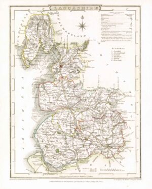 1816 Original Antique Map LEICESTERSHIRE original colour (ET-23)