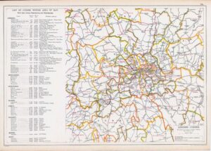 1912 LONDON-UNIONS  Middlesex Essex Surrey Kent Windsor Bacon (BLS-20)
