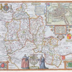 1770 OXFORDSHIRE DESCRIBED WITH YE CITIE John Speed Map RARE Dicey Edition