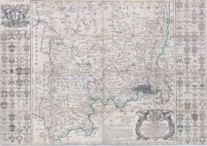 c1760 THIS MAP OF THE COUNTY OF MIDDLESEX by R W SEALE Folding Map (LM26)