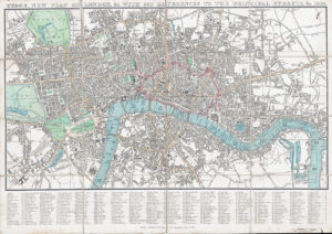 1823 TEGG'S NEW PLAN OF LONDON WITH 360 REFERENCES TO THE PRINCIPAL STREETS