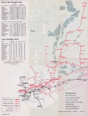 1946 Rare Early London Transport Underground Map Harry Beck Central Line Extension
