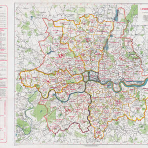 1930 An Original Authentic Vintage MAP OF THE LONDON POSTAL AREA