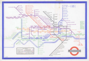 1933 Original Vintage LONDON UNDERGROUND MAP 1st Issue HARRY BECK Design