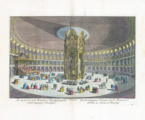 1755 Antique print London ROTUNDA IN RENELAGH GARDENS Ranelagh Fulham Stow (ST69)