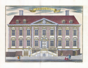 1755  Large Antique Print London Bridge FISHMONGERS HALL by Stow (ST54)