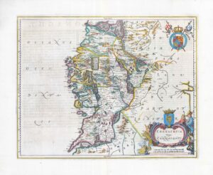 1654 CONNACHTIA VULGO CONNAUGHTY Map Connaught Ireland Blaeu (BS2-12/13)