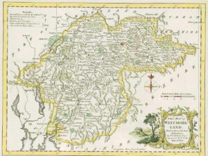 1764 Original Antique Map - WESTMORLAND by Thomas KITCHIN Westmoreland (38)