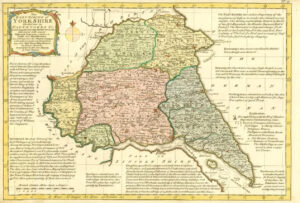 1777 Antique Map EAST RIDING YORKSHIRE Emanual Bowen Divided Wapentakes (BCM42)
