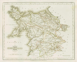 1793 Original Antique MAP of 'NORTH WALES' by John Cary (CM2/45)