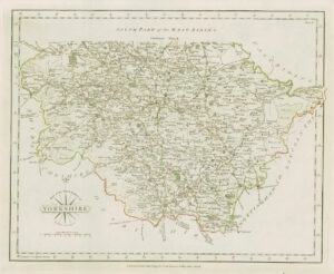 1793 Original Antique MAP of 'WEST RIDING OF YORKSHIRE' by John Cary (CM2/43)