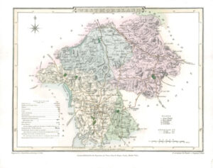 1807 Original Antique Map of WESTMORELAND Westmorland by J Roper  (LSM3)