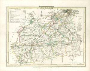 1808 - Original Antique Map of SURREY by J Roper hand coloured (bm20)