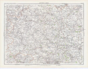 c1885 Large Map ENGLAND - SECTION V RIPON York Bartholomew (RA22)