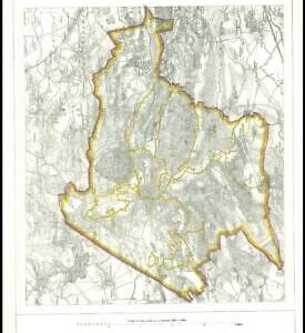 1868 Wiltshire Boundary Commission Ordnance MAP PLAN of MALMESBURY (BC104)