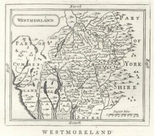c1780 Original Antique Map WESTMORELAND by John Seller / Francis Grose (GR)