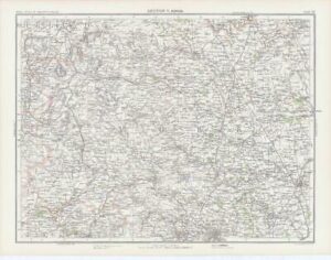 c1885 Large Map ENGLAND - SECTION V RIPON York Bartholomew (RA22)