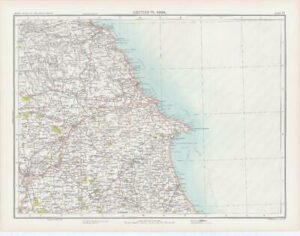 c1885 Large Map ENGLAND - SECTION VI York Yorkshire Bartholomew (RA23)
