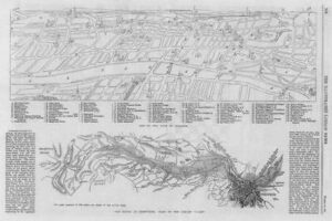1864 Antique Print YORKSHIRE SHEFFIELD Flood Map Loxley Valley Glasgow (69)