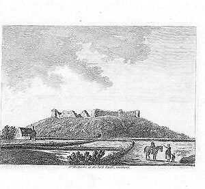 1783 Antique Print "ST MICHAELS VALE CASTLE GUERNSEY" Channel Islands (S117)