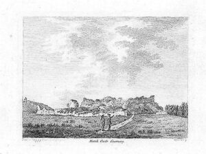 1783 Original Antique Print "MARSH CASTLE GUERNSEY" Channel Islands (S119)