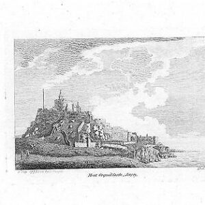 1783 Antique Print  "MONT ORQUEIL CASTLE, JERSEY" Channel Islands (S114)