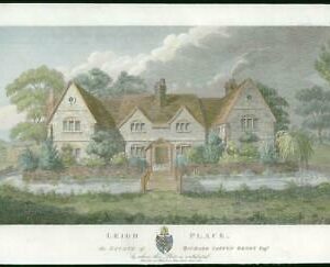 1810 Original Antique Print - SURREY LEIGH PLACE Richard Caffyn Dendy (GC3/73)