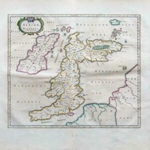 1654 - Insulae Albion et Hibernia Ptolemeaic Map of British Isles Blaeu (LM10)