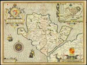 1612 Antique Map ANGLESEA Wales by John Speed 1st EDITION Sudbury & Humble