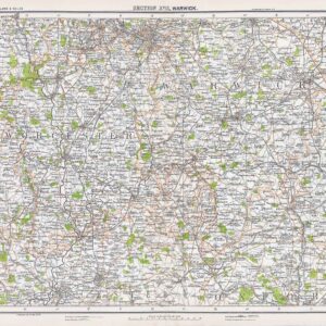 c1912 MAP Print WARWICK (BM4-26)