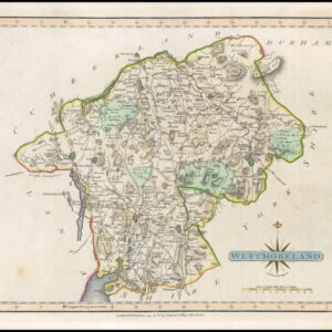 1793 Original Antique map of WESTMORELAND by John Cary (LSM86)