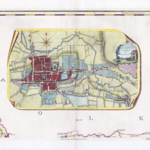 1777 A PLAN OF COLCHESTER Essex Large original Antique Map/Plan Chapman Andrews