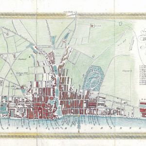 1835 Original Antique Map PLAN OF BRIGHTON KEMP TOWN John Bruce