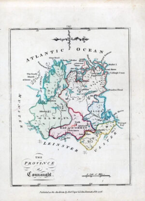 1776 IRELAND - Rare engraved antique map of CONNAUGHT by Bernard Scale (BS2/18)