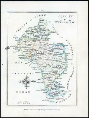 1776 IRELAND - Rare engraved antique map of WATERFORD by Bernard Scale (BS2/2)