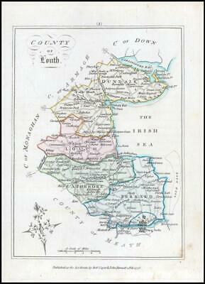 1776 IRELAND - Rare engraved antique map of LOUTH by Bernard Scale (BS2/27)